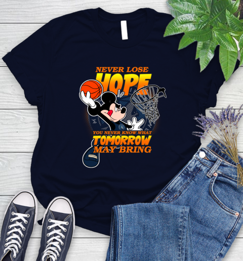Minnesota Timberwolves NBA Basketball Mickey Disney Never Lose Hope Women's T-Shirt 2
