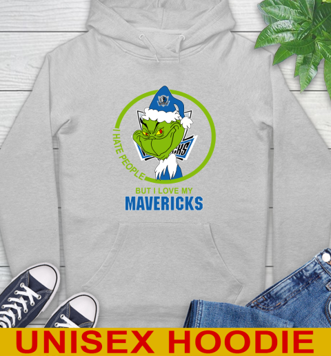 Dallas Mavericks NBA Christmas Grinch I Hate People But I Love My Favorite Basketball Team Hoodie 6