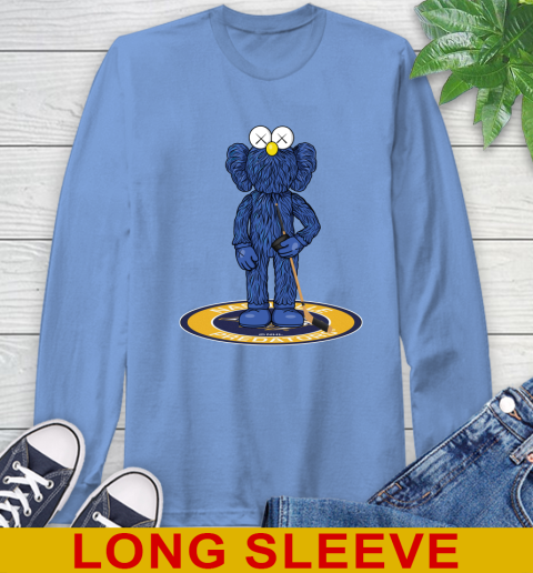 NHL Hockey Nashville Predators Kaws Bff Blue Figure Shirt Long Sleeve T-Shirt 11