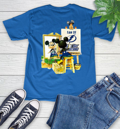 NHL Hockey Tampa Bay Lightning Mickey Drawing Shirt 50