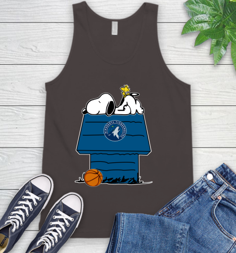 Minnesota Timberwolves NBA Basketball Snoopy Woodstock The Peanuts Movie Tank Top 7