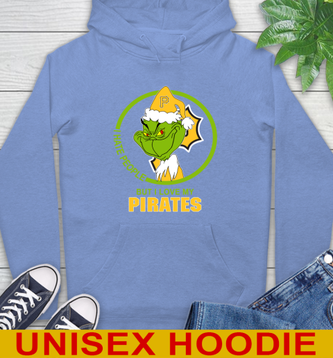 Pittsburgh Pirates MLB Christmas Grinch I Hate People But I Love My Favorite Baseball Team Hoodie 11