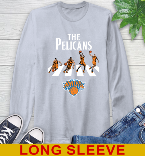 NBA Basketball New York Knicks The Beatles Rock Band Shirt Long Sleeve T-Shirt 6