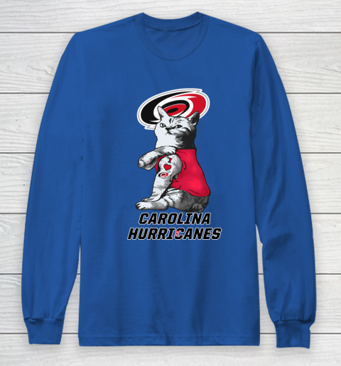 NHL My Cat Loves Carolina Hurricanes Hockey Long Sleeve T-Shirt 6