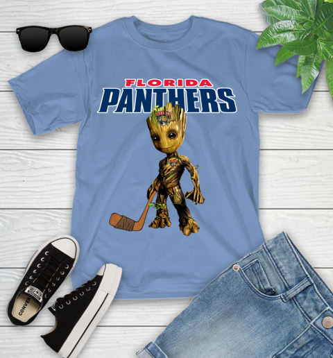Florida Panthers NHL Hockey Groot Marvel Guardians Of The Galaxy Youth T-Shirt 11