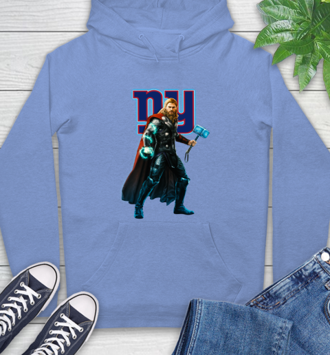 NFL Thor Avengers Endgame Football New York Giants Hoodie 11