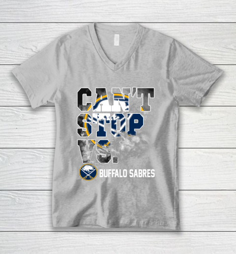 NHL Buffalo Sabres Hockey Can't Stop Vs V-Neck T-Shirt 3