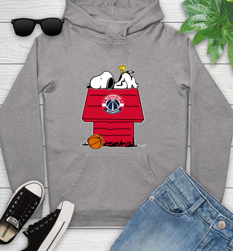 Washington Wizards NBA Basketball Snoopy Woodstock The Peanuts Movie Youth Hoodie 6