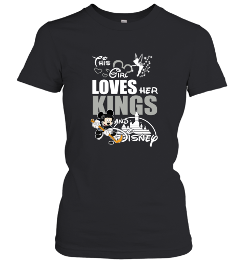 This Girl Love Her Los Angeles Kings And Mickey Disney Women's T-Shirt
