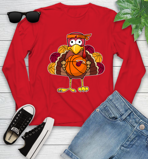 Miami Heat Turkey thanksgiving day Youth Long Sleeve 11