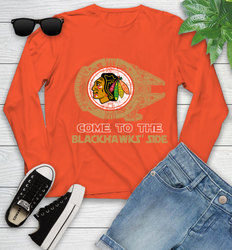 NHL Come To The Chicago Blackhawks Wars Hockey Sports Youth Long Sleeve 3