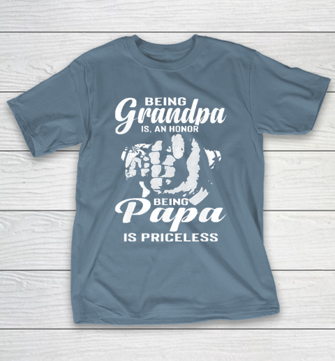 Grandpa Funny Gift Apparel  Being Grandpa Is An Honor Being Papa T-Shirt 6