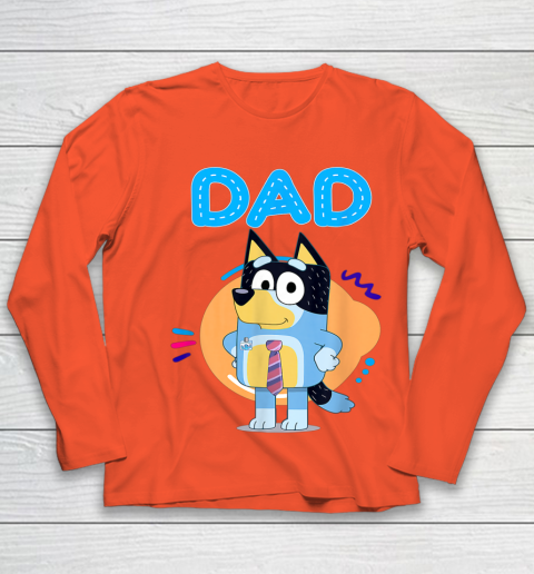 Family Blueys Love Dad Love Mom Blueys Love Mom Youth Long Sleeve 3