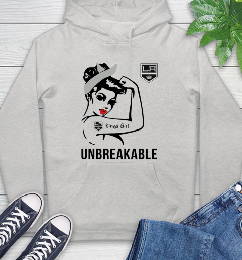 NHL Los Angeles Kings Girl Unbreakable Hockey Sports Hoodie