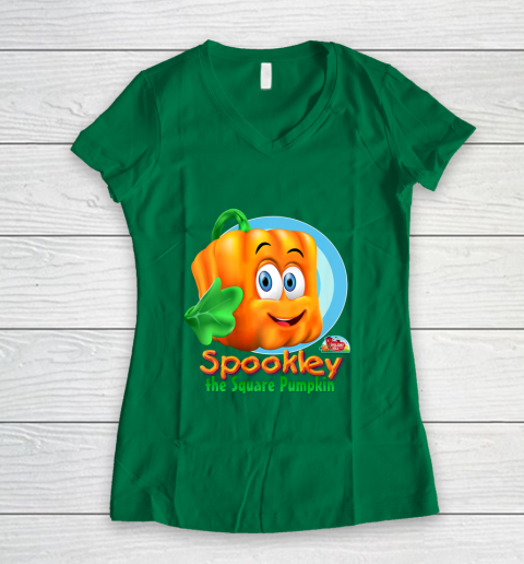 Spookley the Square Pumpkin Character Women's V-Neck T-Shirt 5