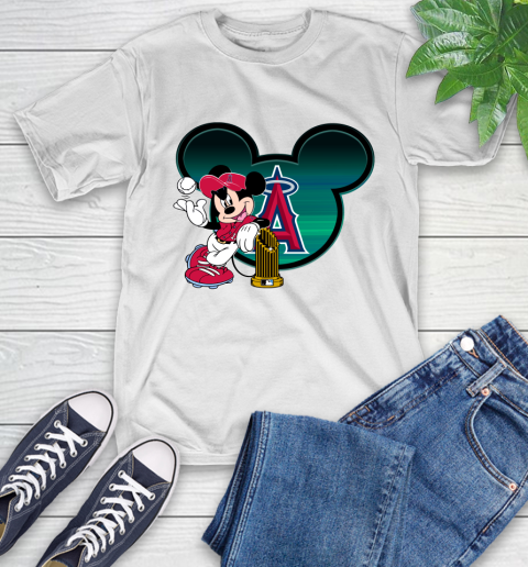MLB Los Angeles Angels The Commissioner's Trophy Mickey Mouse Disney T-Shirt