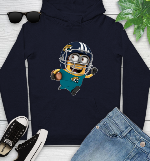 NFL Jacksonville Jaguars Minions Disney Football Sports Youth Hoodie 4