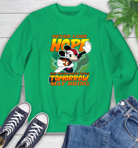 Houston Texans NFL Football Mickey Disney Never Lose Hope Sweatshirt 7