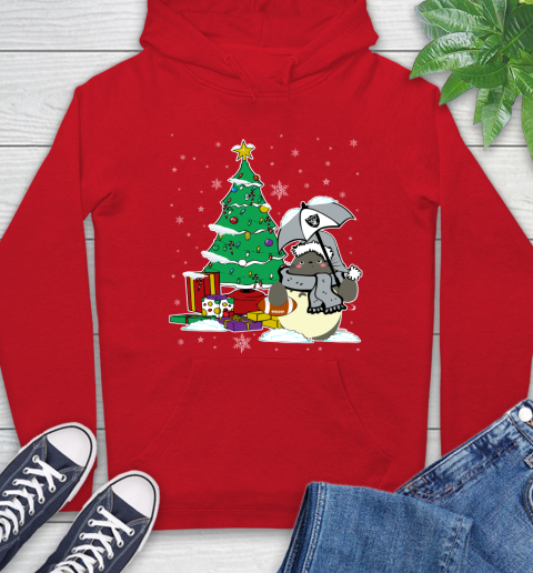 Oakland Raiders NFL Football Cute Tonari No Totoro Christmas Sports Hoodie 10