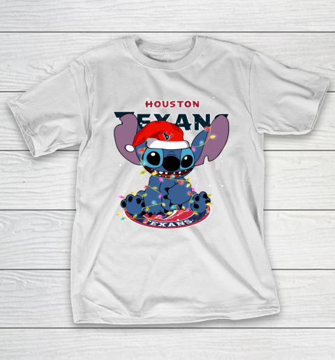 Houston Texans NFL Football noel stitch Christmas T-Shirt