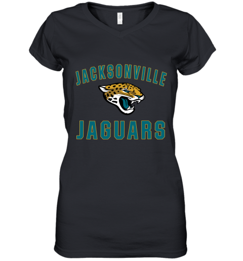 Jacksonville Jaguars Nfl Line By Fanatics Branded Vintage Victory Women's V-Neck T-Shirt