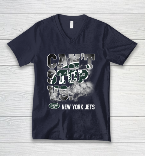NFL New York Jets Can't Stop Vs V-Neck T-Shirt 2