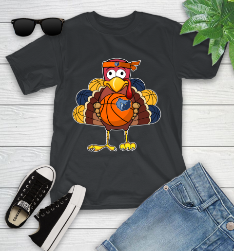 Memphis Grizzlies Turkey thanksgiving day Youth T-Shirt 2