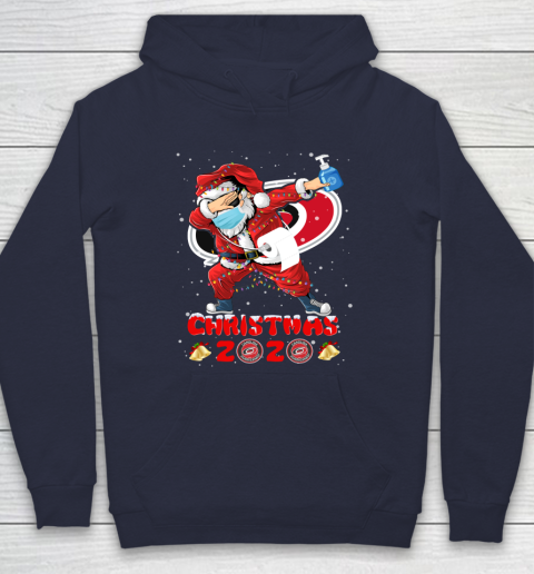 Carolina Hurricanes Funny Santa Claus Dabbing Christmas 2020 NHL Hoodie 2