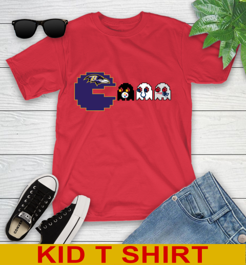 Baltimore Ravens NFL Football Pac Man Champion Youth T-Shirt 10
