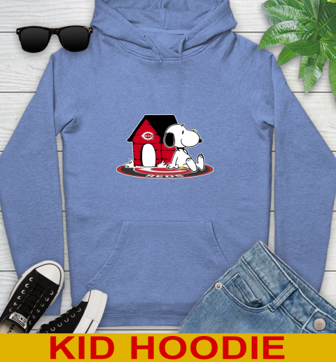 MLB Baseball Cincinnati Reds Snoopy The Peanuts Movie Shirt Youth Hoodie 12
