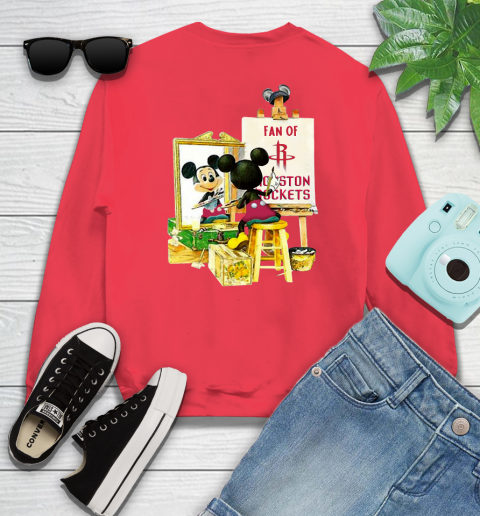 NBA Basketball Houston Rockets Mickey Drawing Shirt 35