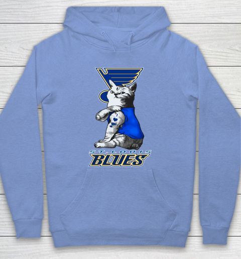 NHL My Cat Loves St.Louis Blues Hockey Hoodie 8