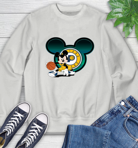 NBA Indiana Pacers Mickey Mouse Disney Basketball Sweatshirt 5