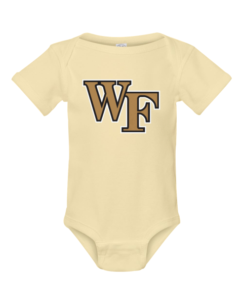 Wake Forest Demon Deacons Infant Bodysuit wzox wake forest demon deacons infant rib bodysuit 4400 105 front banana