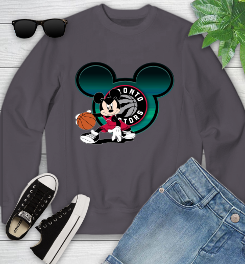NBA Toronto Raptors Mickey Mouse Disney Basketball Youth Sweatshirt 6