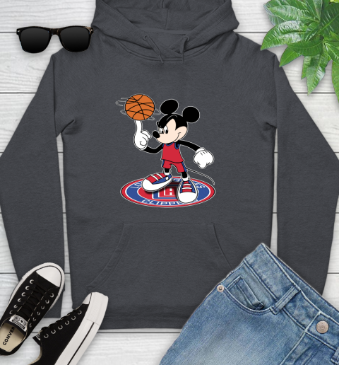 NBA Basketball LA Clippers Cheerful Mickey Disney Shirt Youth Hoodie 8