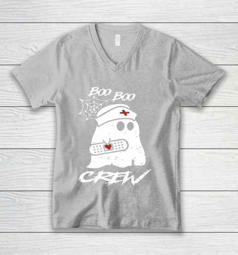 Boo Boo Crew Nurse Ghost Funny Halloween Costume Gift Long Sleeve T Shirt.D2SMT7UJCV V-Neck T-Shirt 3