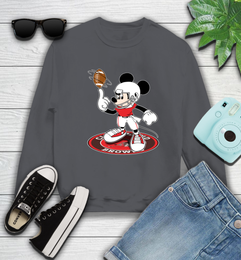NFL Football Cleveland Browns Cheerful Mickey Disney Shirt Sweatshirt 6