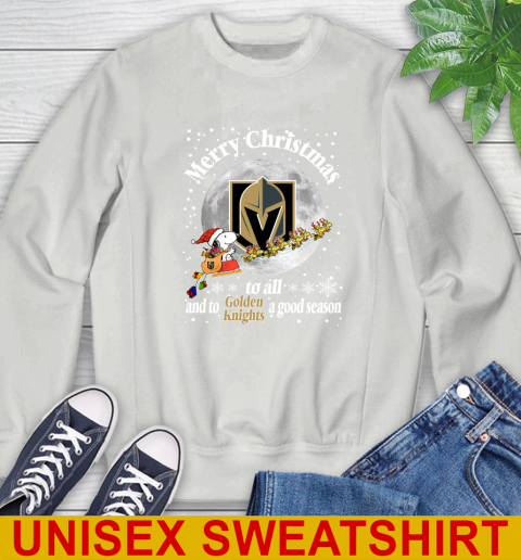 Vegas Golden Knights Merry Christmas To All And To Golden Knights A Good Season NHL Hockey Sports Sweatshirt 5