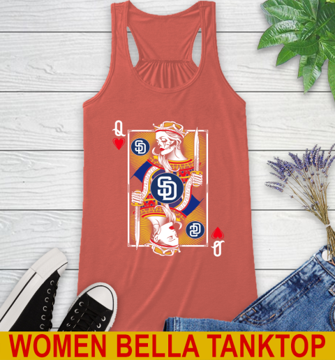 MLB Baseball San Diego Padres The Queen Of Hearts Card Shirt Racerback Tank 3
