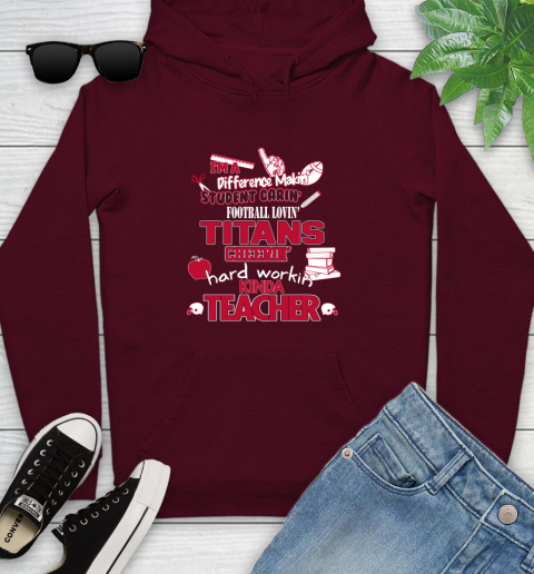 Tennessee Titans NFL I'm A Difference Making Student Caring Football Loving Kinda Teacher Youth Hoodie 7