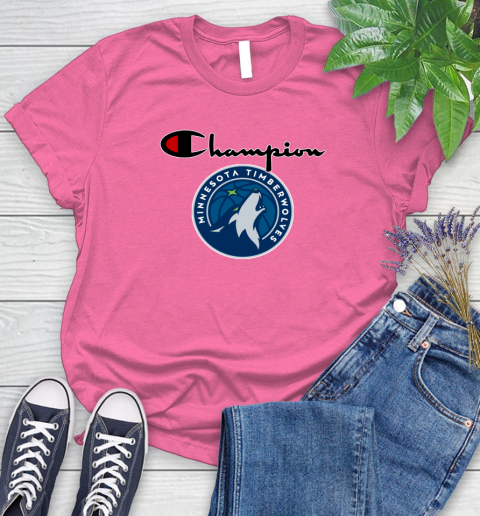 NBA Basketball Minnesota Timberwolves Champion Shirt Women's T-Shirt 11