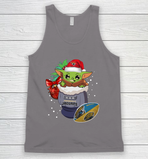 Jacksonville Jaguars Christmas Baby Yoda Star Wars Funny Happy NFL Tank Top 7
