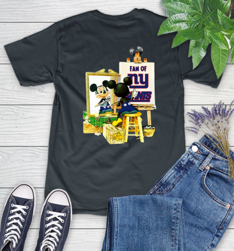 NFL Football New York Giants Mickey Drawing Shirt 87