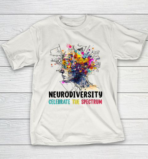 Neurodiversity Brain Autism Awareness ASD ADHD Youth T-Shirt