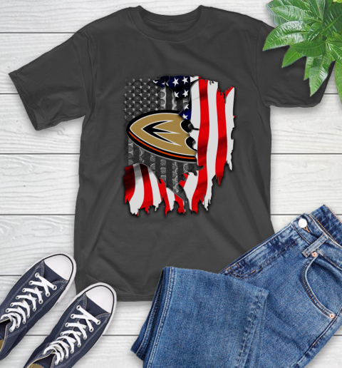 Anaheim Ducks NHL Hockey American Flag T-Shirt