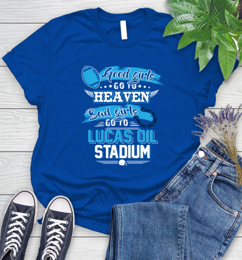 Indianapolis Colts NFL Bad Girls Go To Lucas Oil Stadium Shirt Women's T-Shirt - Image 13