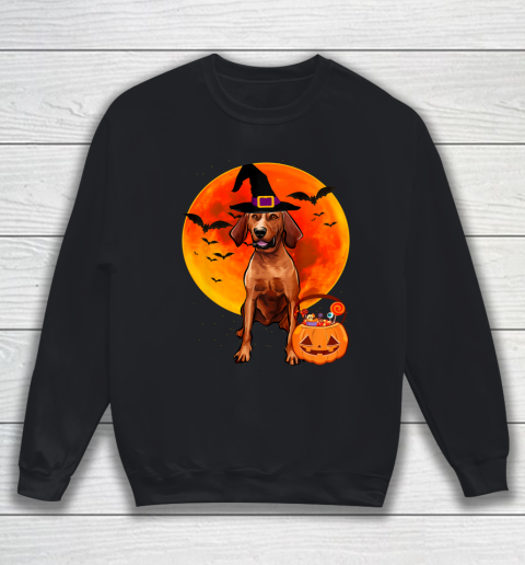Dog Halloween Redbone Coonhound Jack O Lantern Pumpkin Sweatshirt