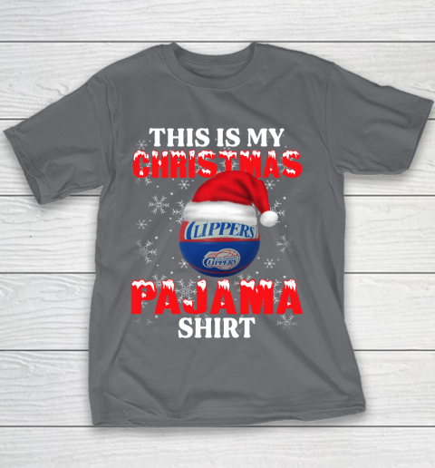 LA Clippers This Is My Christmas Pajama Shirt NBA Youth T-Shirt 5