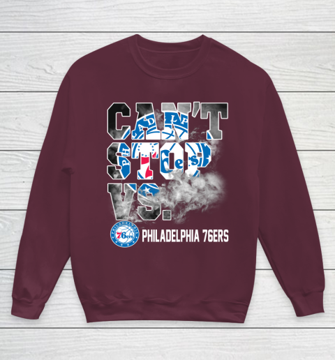 NBA Philadelphia 76ers Basketball Can't Stop Vs Youth Sweatshirt 4